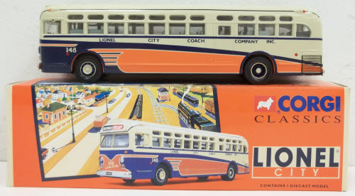 Corgi 54103 1:50 Lionel City Diecast Coach Bus #148 EX/Box