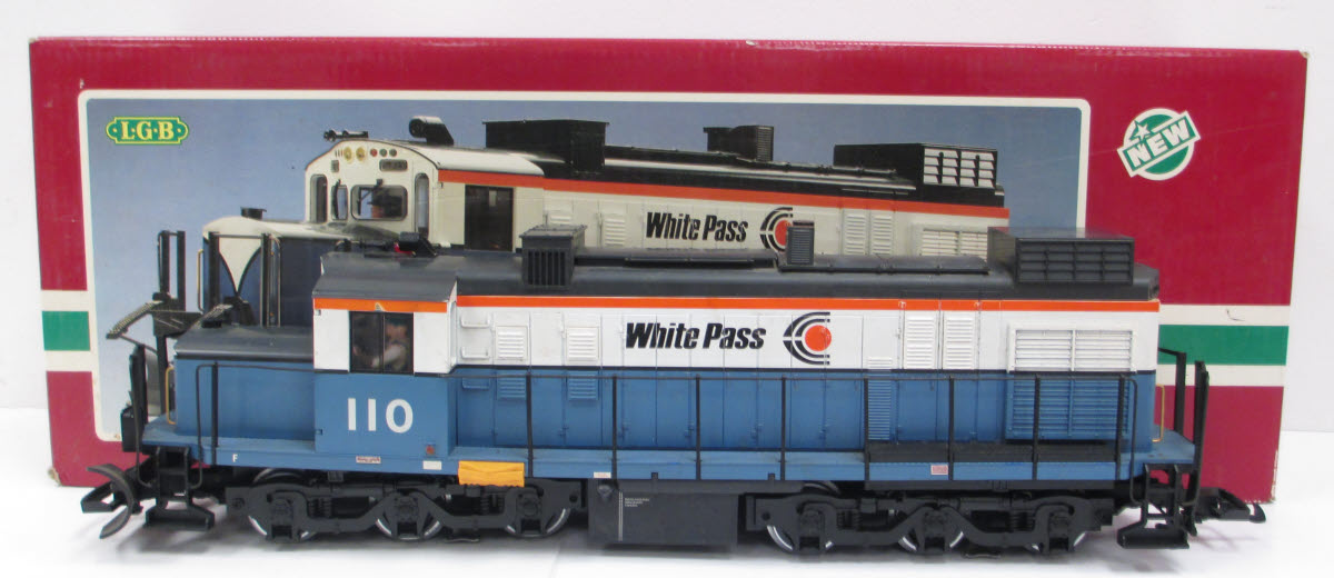 LGB 2055 G Scale White Pass Diesel Locomotive w/ Sound #110 EX/Box