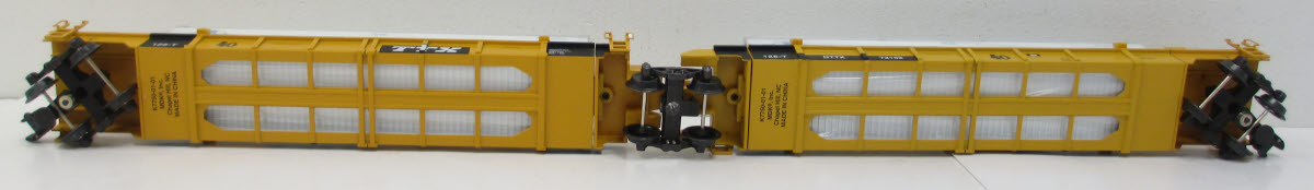 K-Line K-7794 DTTX Deep Well Cars w/ 4 Santa Fe Containers EX/Box