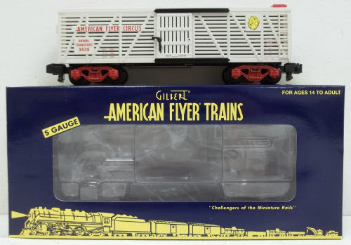 American Flyer 6-48380 S Gauge American Flyer Circus Stock Car #3636 LN/Box