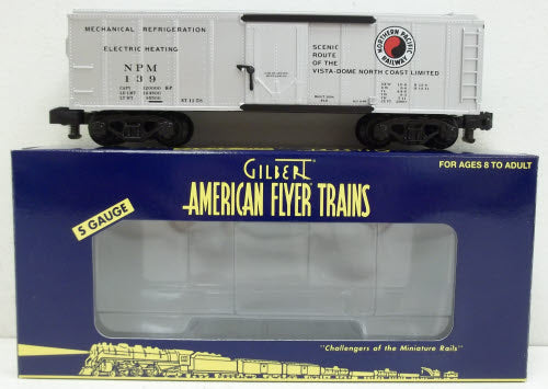American Flyer 6-48809 S Gauge Northern Pacific Refrigerator Car #139 LN/Box