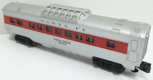 Lionel 6-16059 O Gauge Santa Fe Illuminated Vista Dome Car LN
