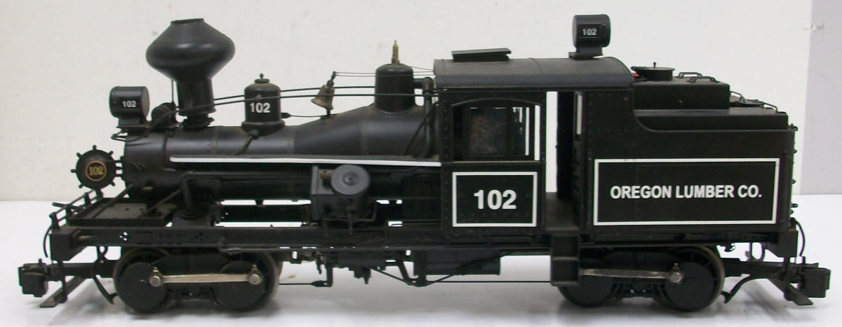 Bachmann 81794 G Scale Oregon Lumber 2-Truck Heisler Steam Locomotive #102