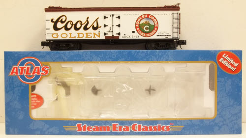 Atlas 8141-9 O Gauge Coors 40' Reefer Car #5413 (3 Rail) LN/Box