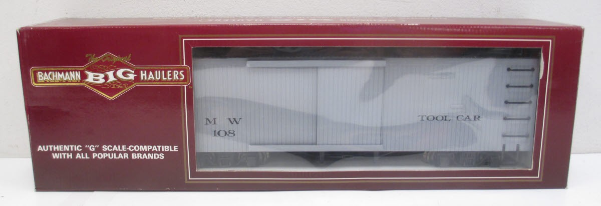 Bachmann 93362 G Scale Maintenance of Way Tool Boxcar #108 NIB