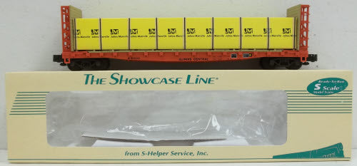 S-Helper 00162 "S" Scale NC Bulkhead Flatcar With Johns-Manville Lumber Load LN/Box