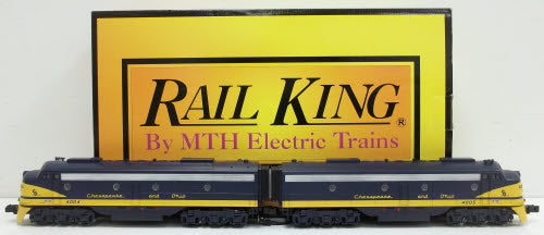 MTH 30-2998-1 O Chesapeake & Ohio E-8 AA Diesel Engine Set w/PS 2.0 #4004/4005 NIB