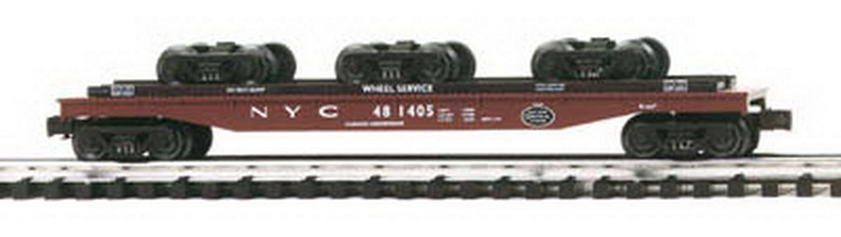 K-Line K691-1751 O Gauge New York Central Flat #481405 with 3 Truck Loads LN/Box