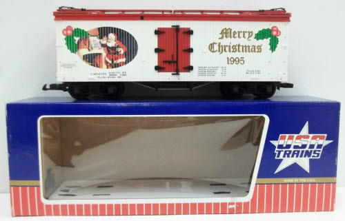 USA Trains 13013 G 1995 Merry Christmas Reefer Car LN/Box