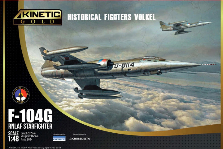 Kinetic 48090 1:48 F-104G RNLAF Starfighter Military Aircraft Plane Kit