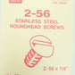 Kadee 1706 2-56 x 1/4 Screws (Pack of 12)