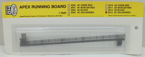 Kadee 2013 HO 50 Foot Apex Running Board in Galvanized