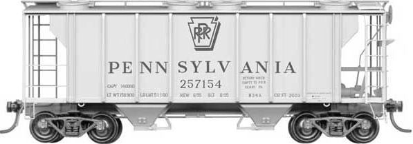Kadee 8311 HO Scale Pennsylvania Railroad PS-2 Covered Hopper #257154 LN/Box