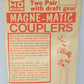 Kadee 6 HO Scale HO Scale Long Metal Couplers With Draft Gear (Pack of 2)