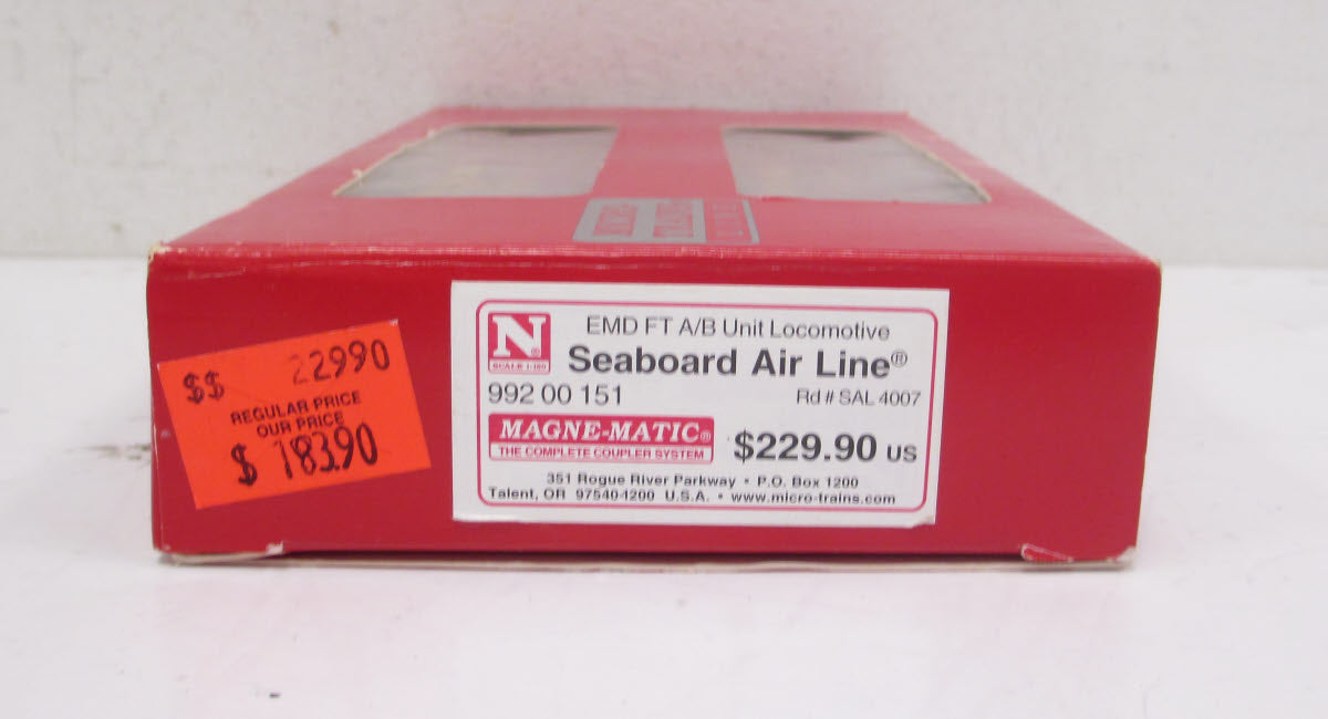 Micro-Trains 99200151 N SAL EMD FT A/B Diesel Locomotive (Set of 2) LN/Box