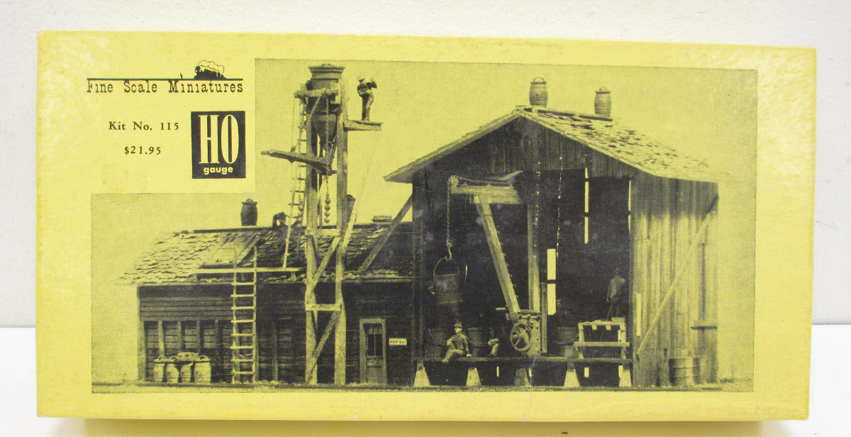 Fine Scale Miniatures 115 HO Scale Coal and Sand Shed Laser-Cut Kit