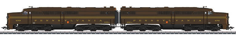 Marklin 39617 HO USA Pennsylvania Double Unit Alco Class PA-1 Heavy Diesel Loco