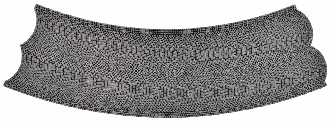 Vollmer 48258 HO 45 Degree 11.8" Radius Curve Cobblestone Street Plate