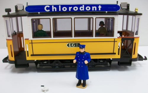 LGB 3500 G Scale Yellow Non-Powered Streetcar / Trolley NIB