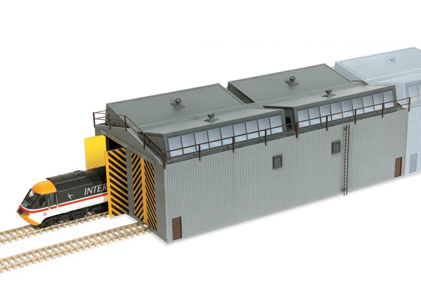 Peco LK-80 OO/HO Train Shed/Locomotive Depot/Engine Shed Building Kit