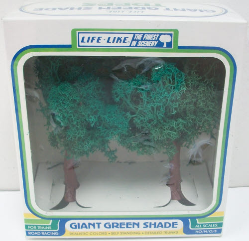 Life Like 1015 HO/N/O/S Scale Giant Green Shade Trees (Box of 2)