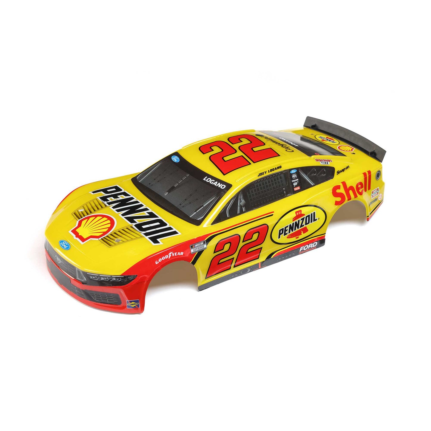 Losi LOS-2789 1:12 NASCAR GROM Joey Logano #22 Shell 2025 Body