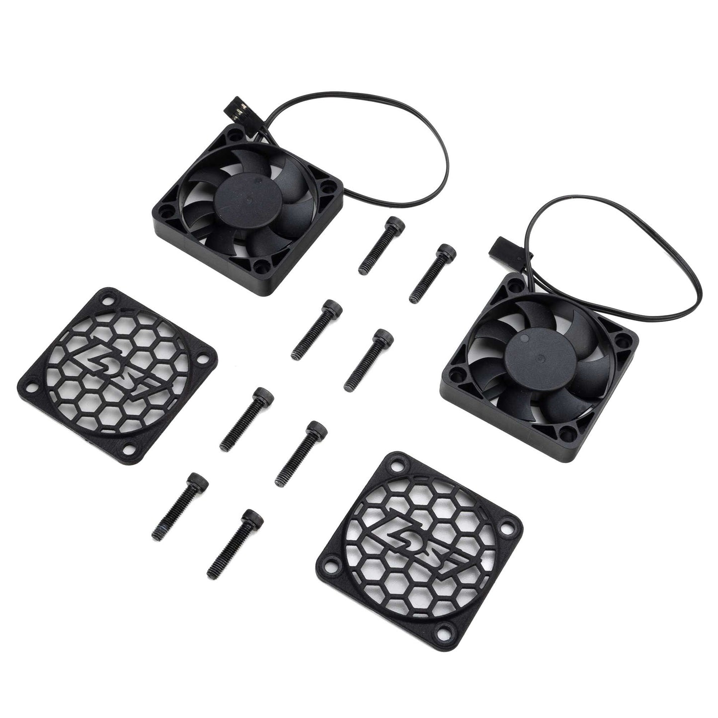 Losi LOS-3765 1:5 5IVE-TE 50mm Cooling Fan with Losi Fan Cover (Set of 2)