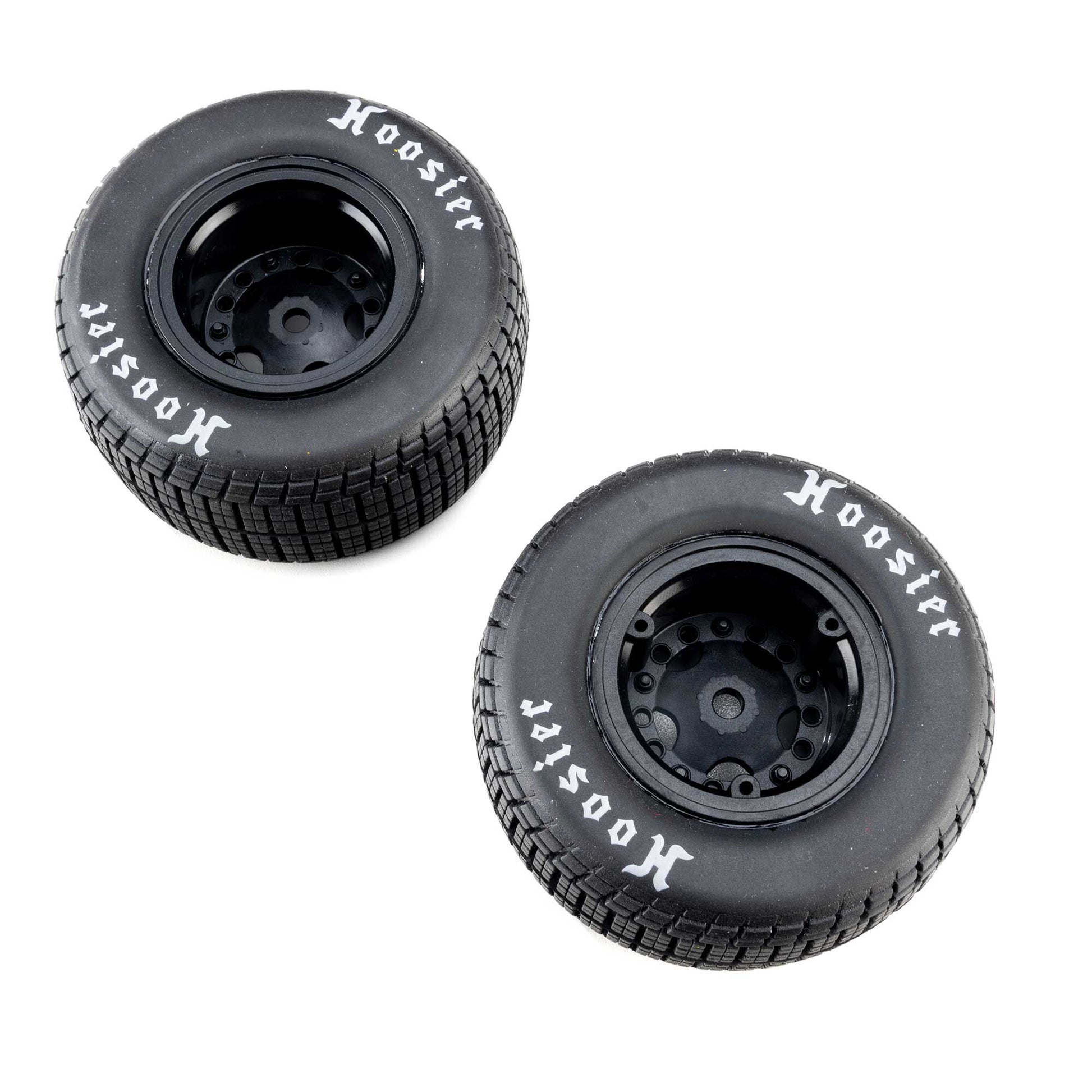 Losi LOS-4247 1:5 Left/Right Soft Mounted Hoosier Tires, Black (Pack of 2)