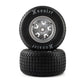 Losi LOS-4641 1:5 Soft Mounted Hoosier Tires, Satin Aluminum (Pack of 2)