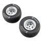 Losi LOS-4641 1:5 Soft Mounted Hoosier Tires, Satin Aluminum (Pack of 2)