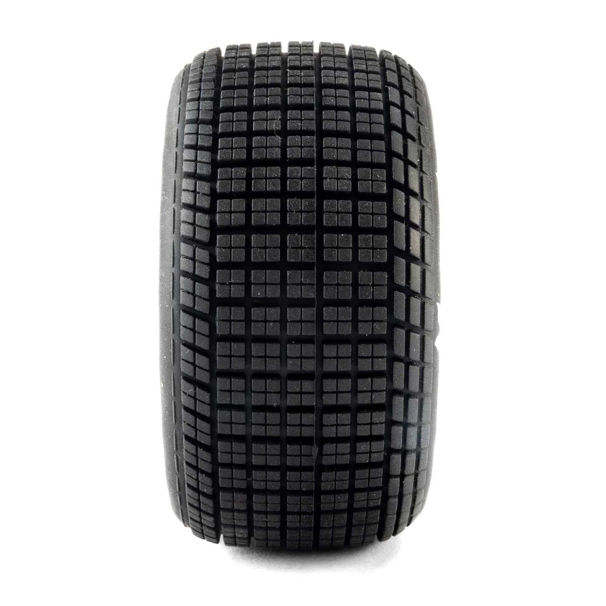 Losi LOS-4641 1:5 Soft Mounted Hoosier Tires, Satin Aluminum (Pack of 2)