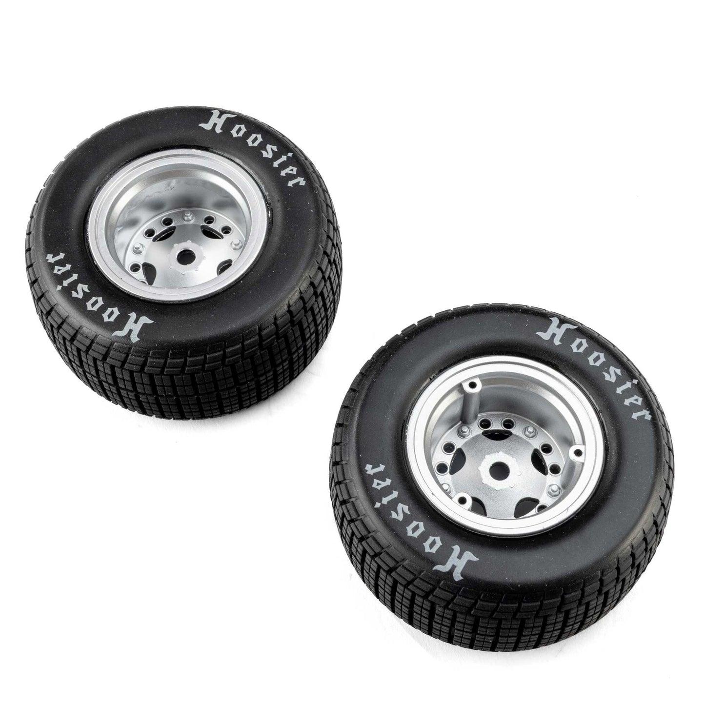 Losi LOS-4642 1:5 Medium Mounted Hoosier Tires, Satin Aluminum (Pack of 2)