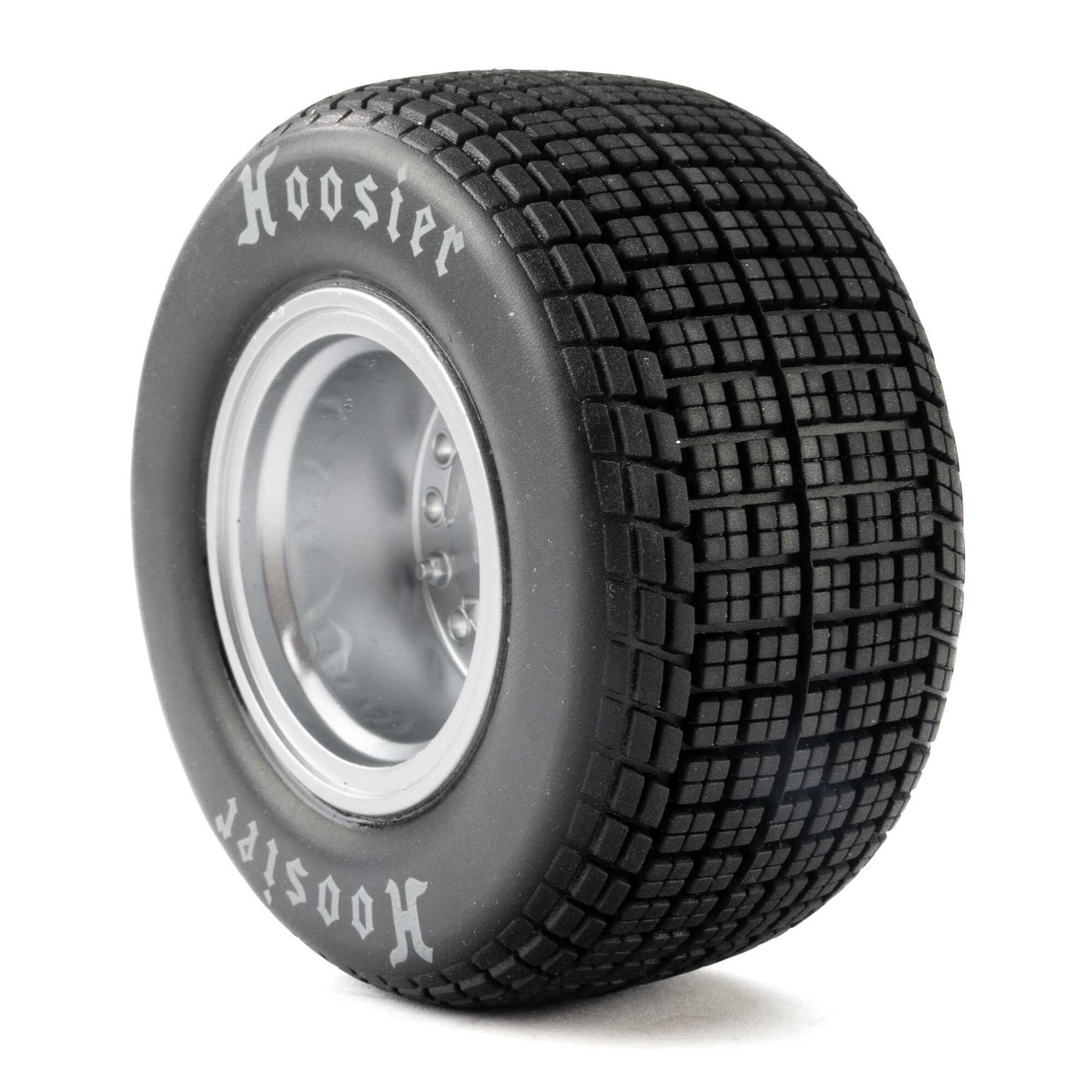 Losi LOS-4642 1:5 Medium Mounted Hoosier Tires, Satin Aluminum (Pack of 2)