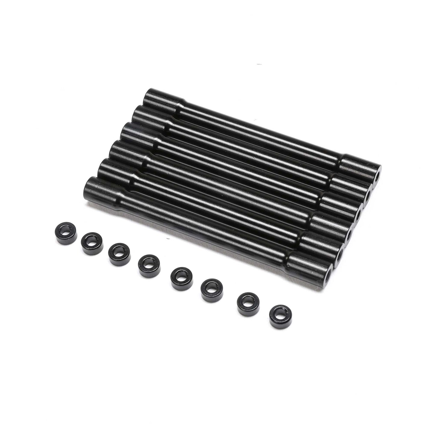 Losi LOS241074 Black Cab Section Aluminum Crossbar and Spacer (Pack of 6)