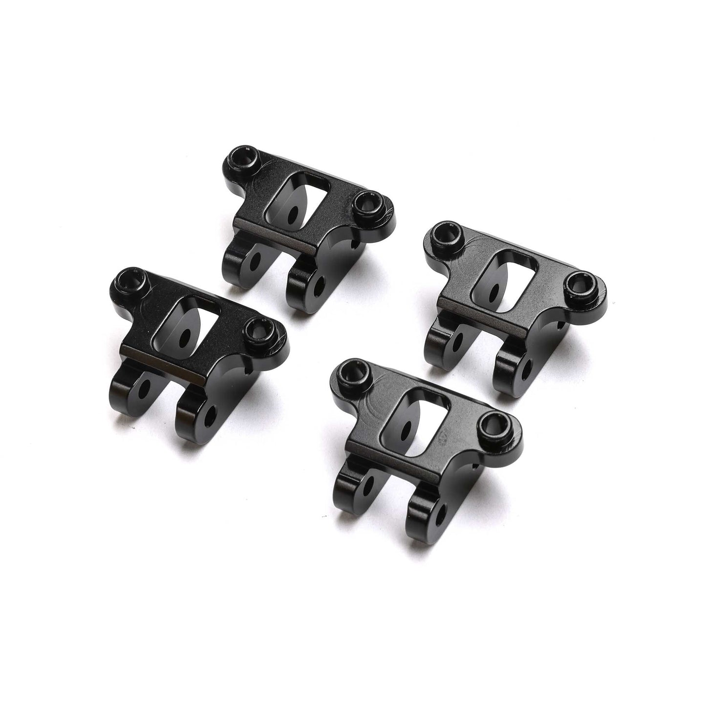 Losi LOS344003 TLR Tuned LMT Black Aluminum Axle Shock Mount (Pack of 4)