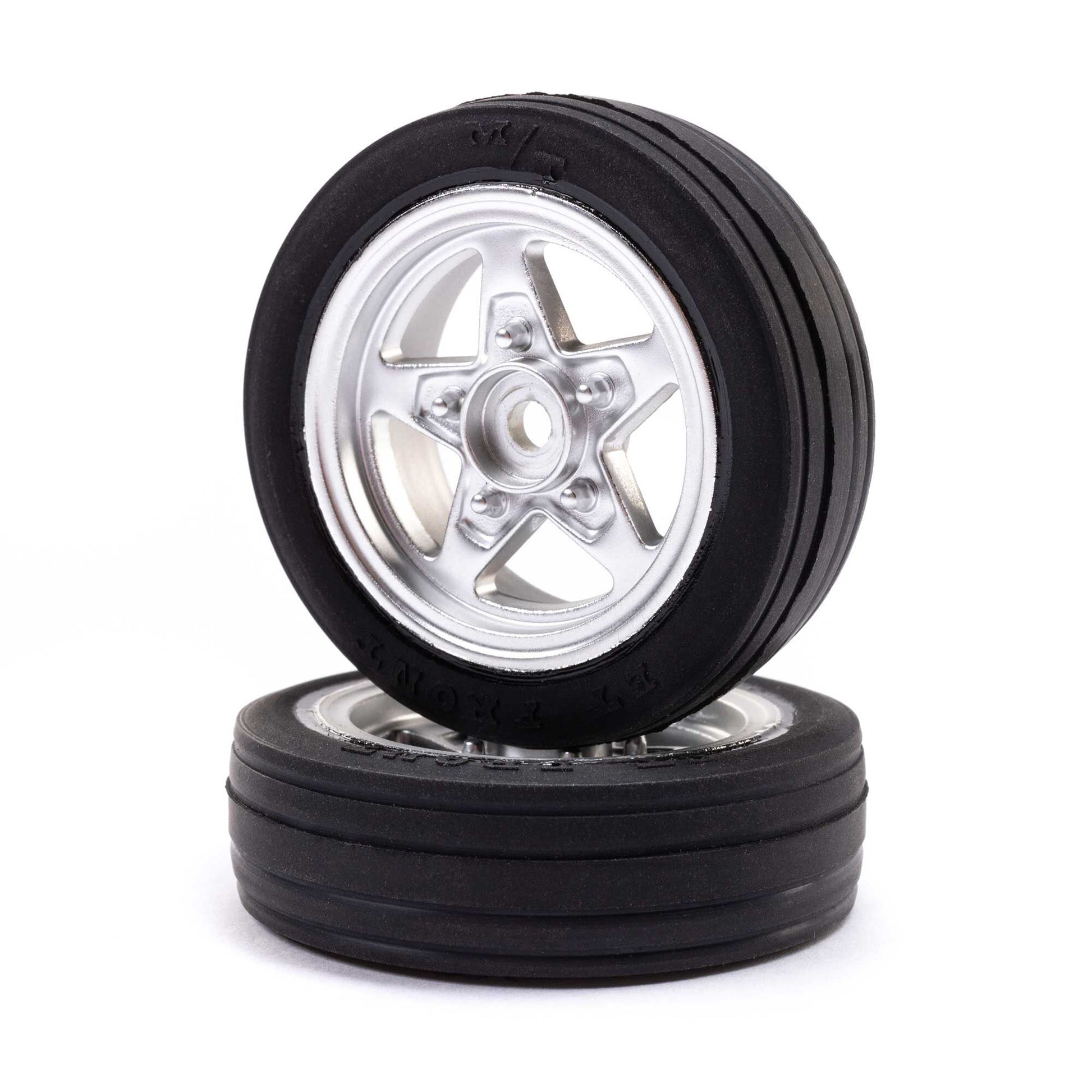 Losi LOS41040 1:16 Mini Drag Pre-Mounted Front Mickey Thompson Tires w/ 8mm Hex