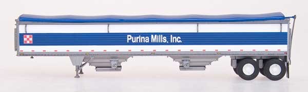 Lonestar Models LS6013 HO Scale Wilson Grain Trailer Purina Mills Assembled