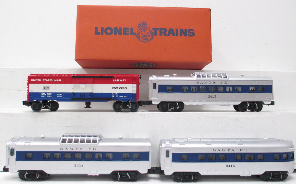 Lionel 6-27767 O Gauge Conventional Classics Santa Fe Passenger Cars (Set of 4) LN/Box