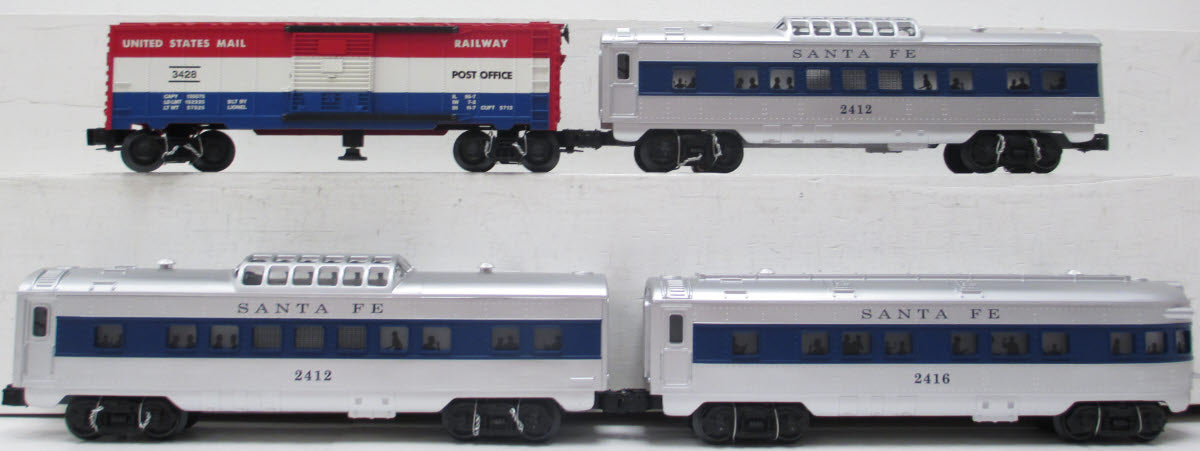 Lionel 6-27767 O Gauge Conventional Classics Santa Fe Passenger Cars (Set of 4) LN/Box