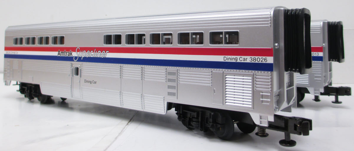MTH 30-6501 O Gauge Amtrak SuperLiner Sleeper/Diner 2-Car Set NIB