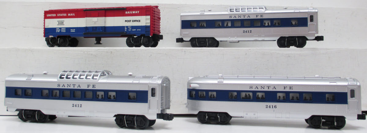 Lionel 6-27767 O Gauge Conventional Classics Santa Fe Passenger Cars (Set of 4) LN/Box