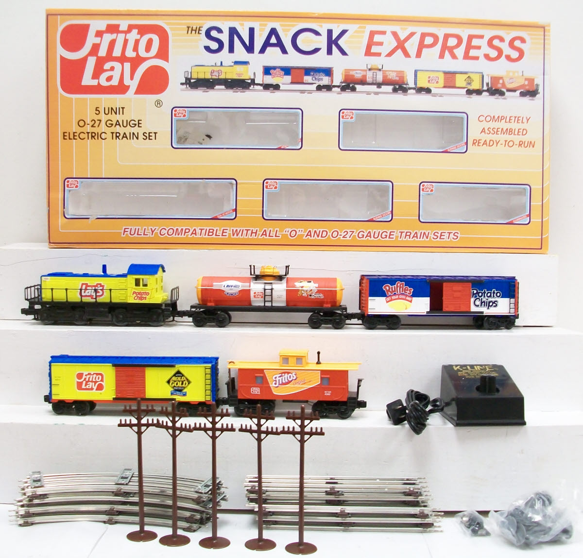 K-Line TE5000 Frito Lay Snack Express O Gauge Diesel Freight Train Set NIB