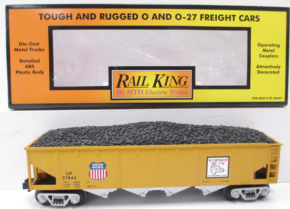 MTH 30-75147 O Gauge Union Pacific Hopper Car w/ Coal Load #37842 LN/Box