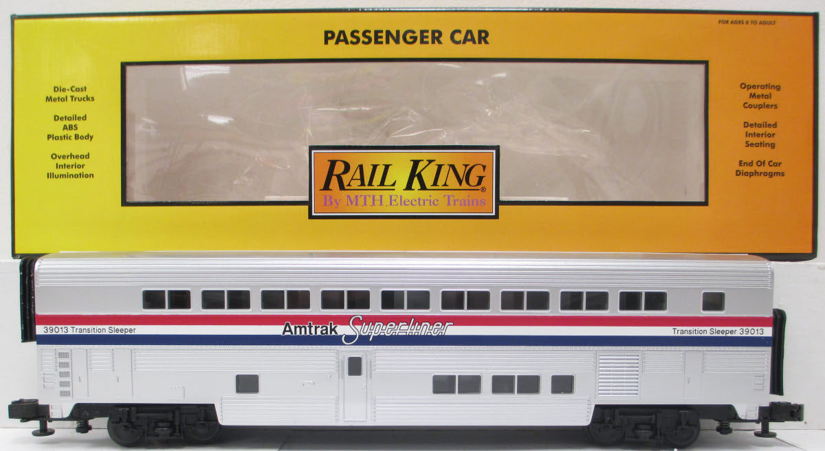 MTH 30-6503 O Gauge Amtrak Superliner Transitional Sleeper #39013 LN/Box