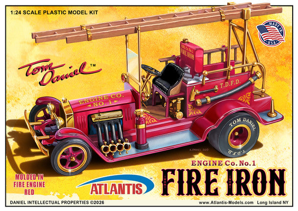 Atlantis Models 7530 1:24 Tom Daniel - Fire Iron Old Time Fire Engine Show Rod