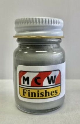 MCW Finishes 10011E Silver Enamel Paint - 15 ml. Bottle