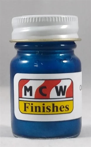 MCW Finishes 1414E Olds Engine Met. Blue '73-'77 Enamel Paint - 15 ml. Bottle