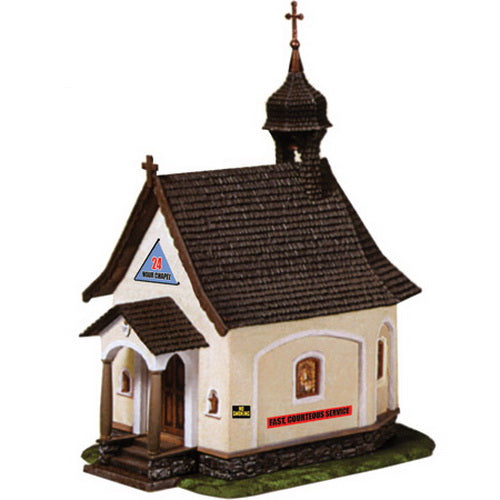 Model Power 776 HO Scale Built-up 24 Hour Chapel