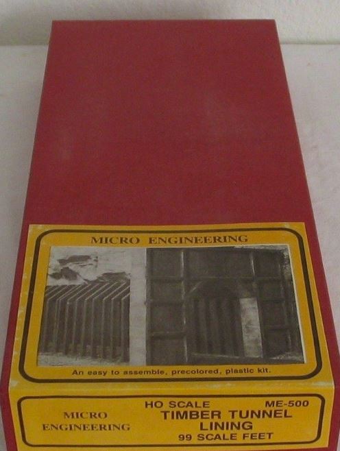 Micro Engineering ME-500 HO Scale Timber Tunnel Lining 99 Scale Feet Kit