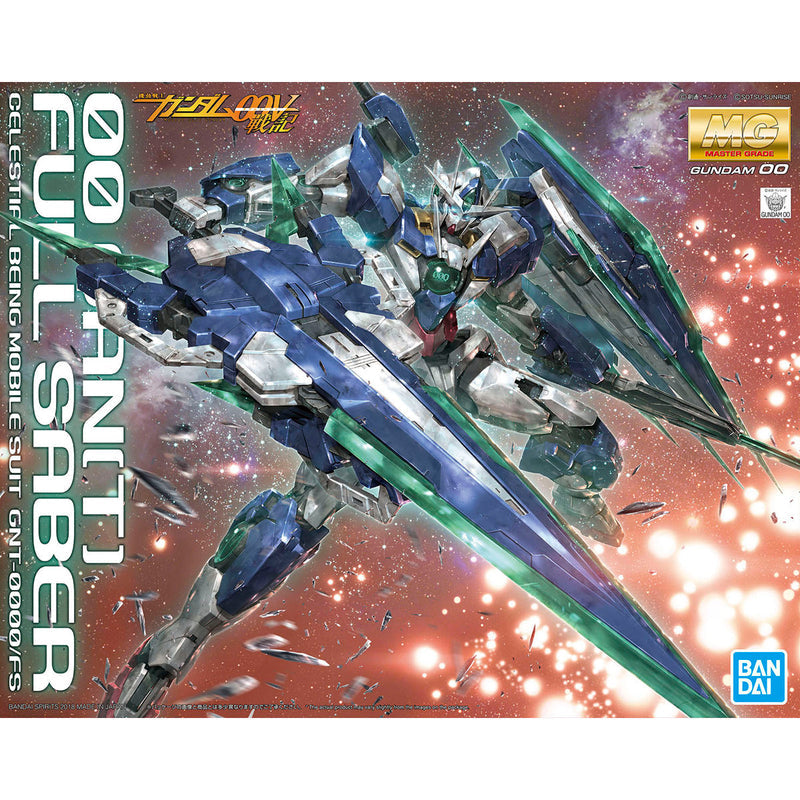 Bandai 2428532 1:100 MG 00 QanT Full Saber Mobile Suit Gundam Plastic Model Kit